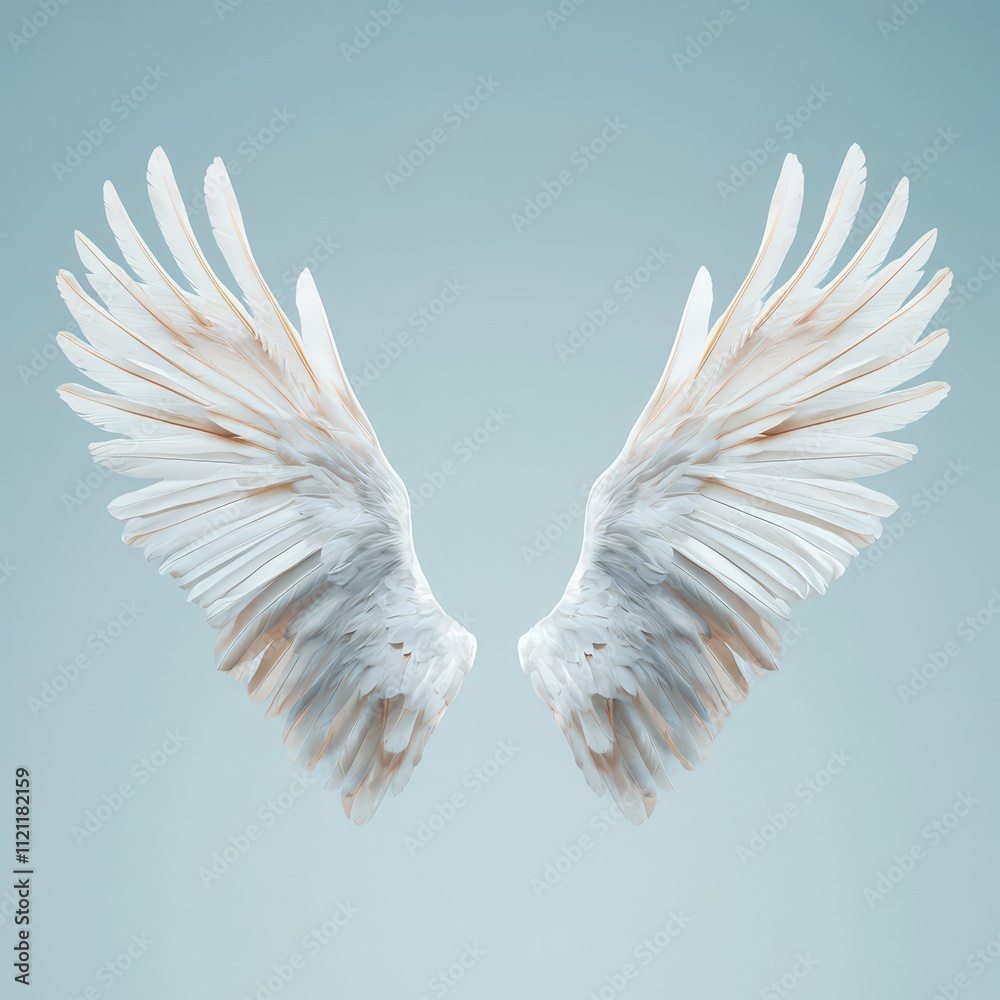 Fototapeta premium A pair of wings symbolizing freedom and hope.
