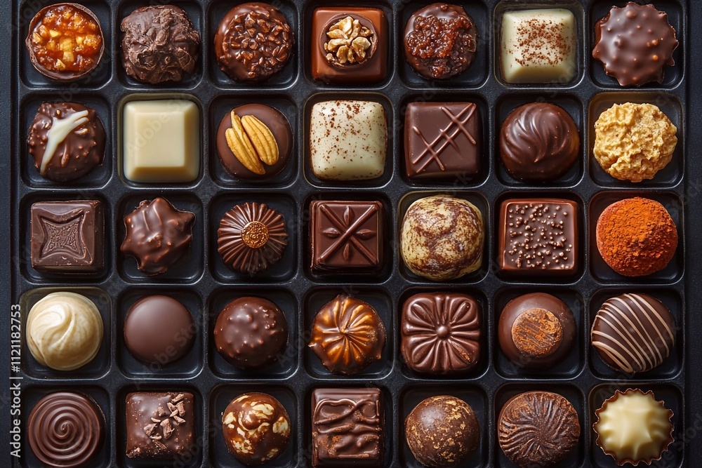 beautiful chocolate candies of various shapes beautiful chocolate candies of various shapes