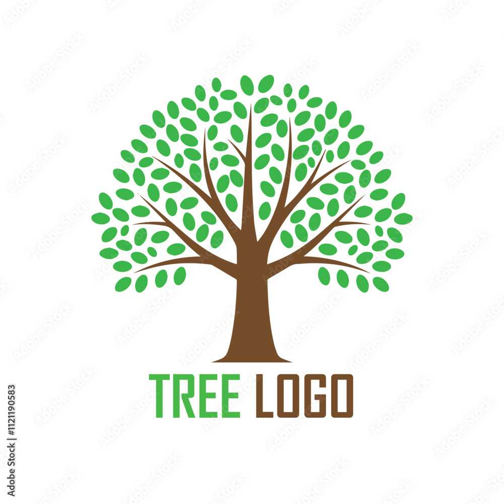 Creative and Elegant Abstract Minimalistic Tree Logo Design Vector for any Brand Company Creative and Elegant Abstract Minimalistic Tree Logo Design Vector for any Brand Company