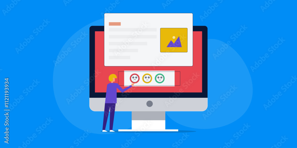 Content recommendation for customer, user feedback concept. Content recommendation for customer, user feedback concept.
