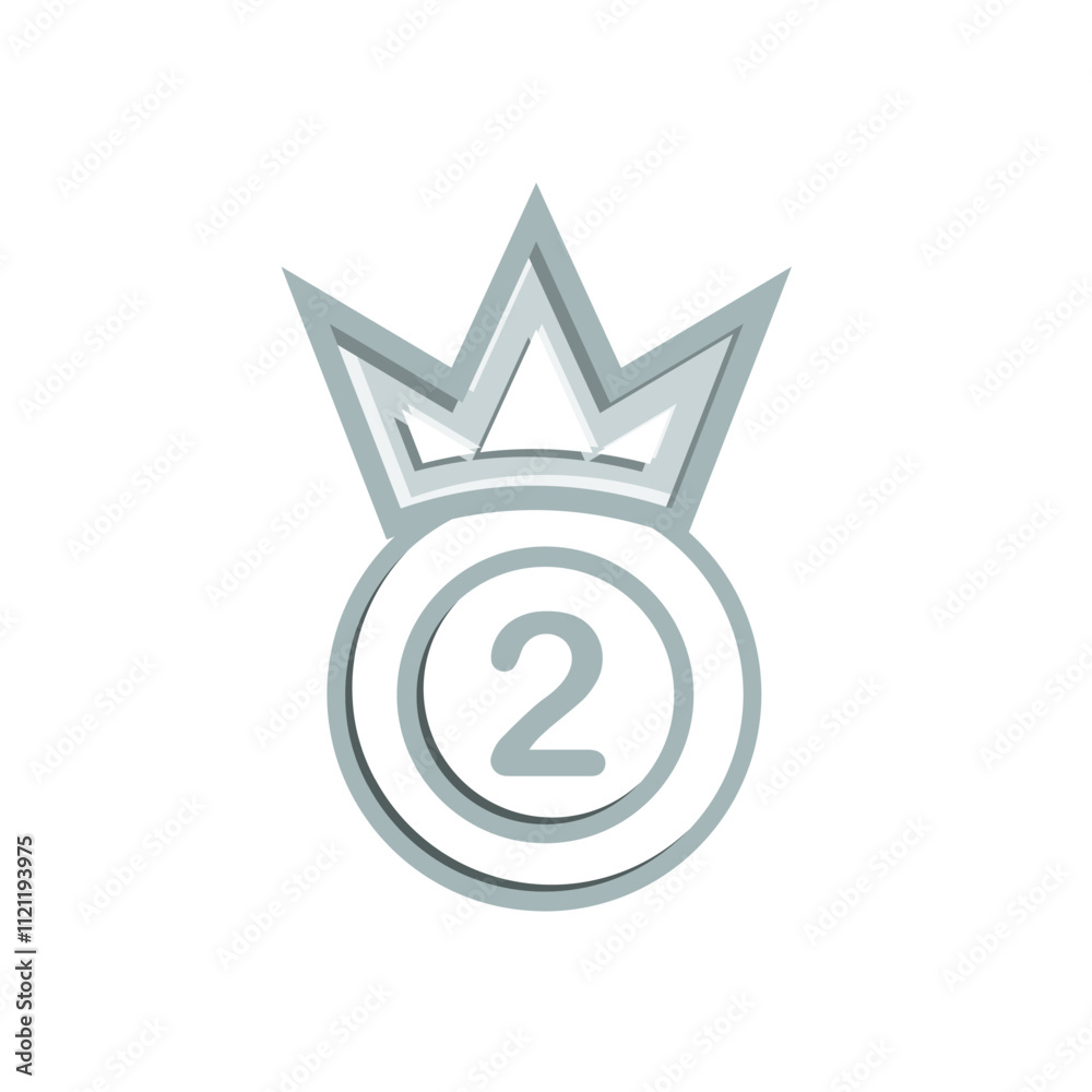 achievement icon. medal and crown vector. stars numbers one, two and three. gold, silver and bronze. competition, results, struggle. mixed design style achievement icon. medal and crown vector. stars numbers one, two and three. gold, silver and bronze. competition, results, struggle. mixed design style