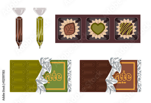 多種多様なチョコギフトのバリエーション素材