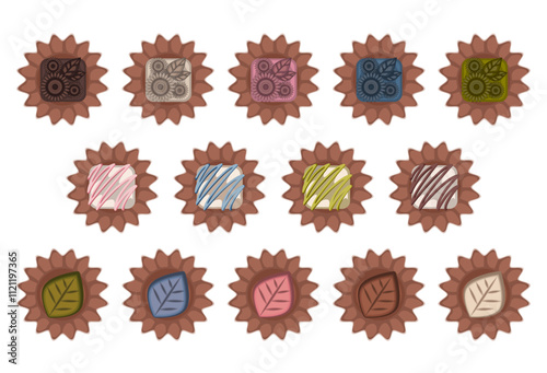 クラシカルな洋菓子セットの多彩なデザイン