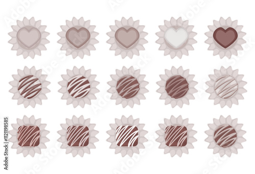 クラシカルな洋菓子セットの多彩なデザイン