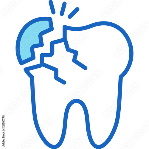 Broken Tooth Icon