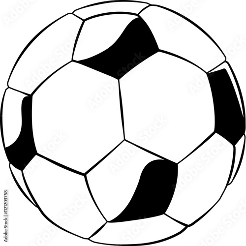 A Soccer Football ball cartoon sports icon illustration