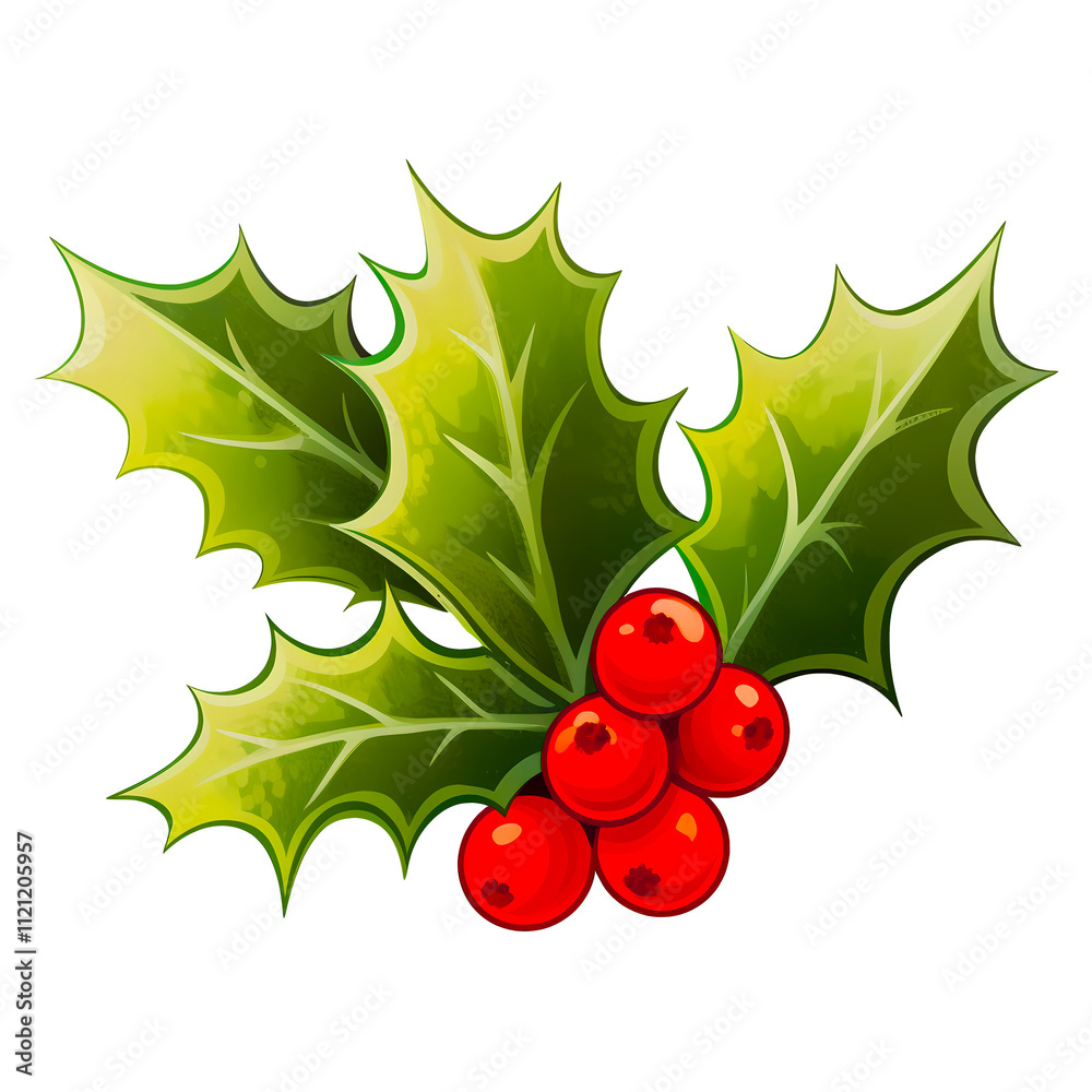 holly berries and leaves holly berries and leaves