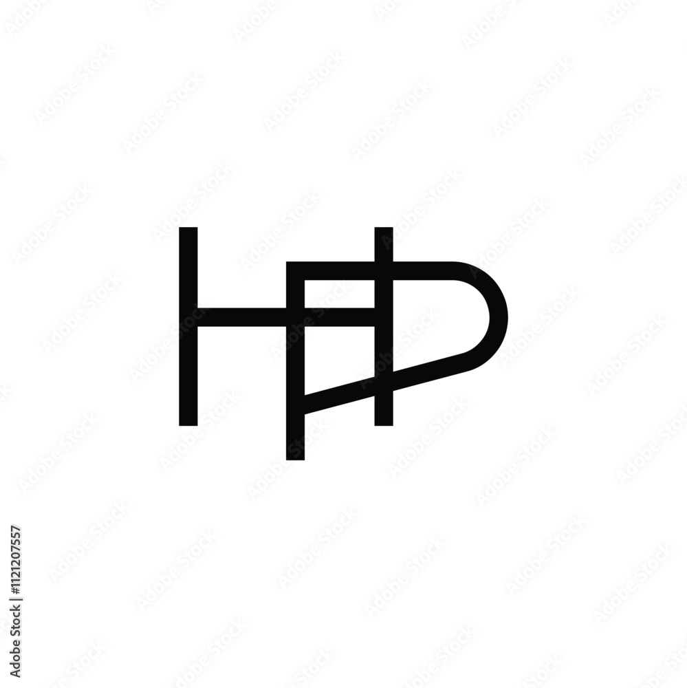 HP monogram logo design letter text name symbol monochrome logotype alphabet character simple logo HP monogram logo design letter text name symbol monochrome logotype alphabet character simple logo