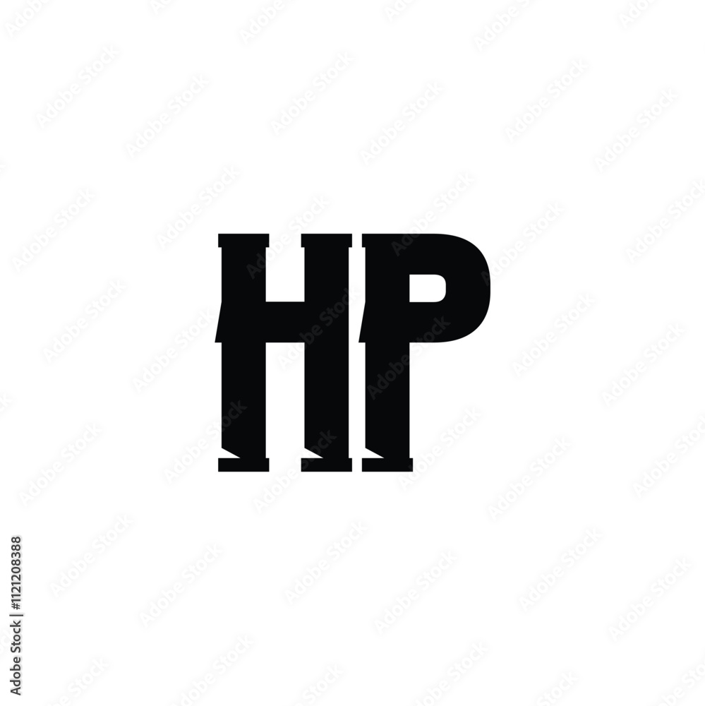 HP monogram logo design letter text name symbol monochrome logotype alphabet character simple logo HP monogram logo design letter text name symbol monochrome logotype alphabet character simple logo