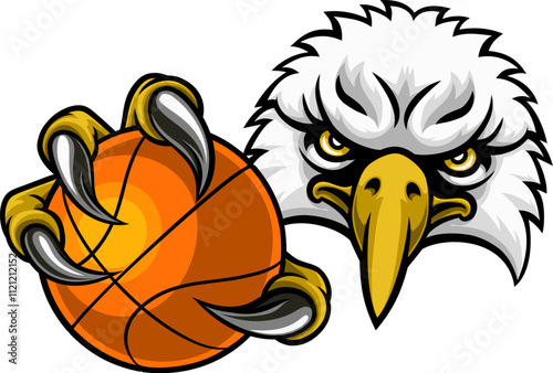 An eagle or hawk or falcon basketball bald eagles mascot