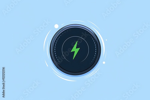 Wireless Charging Icon for Modern Technology and Devices