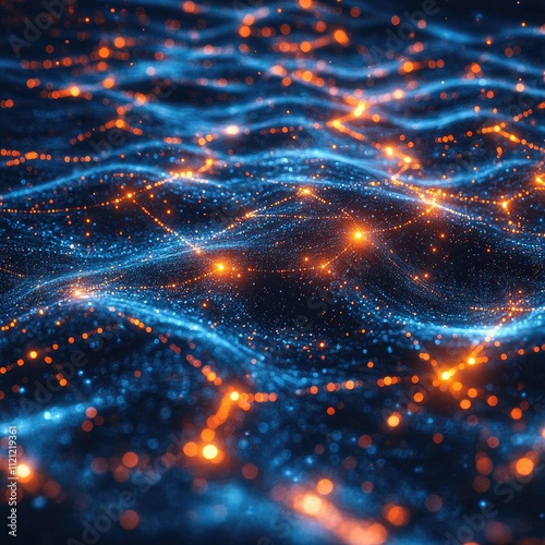 abstract representation of a data network