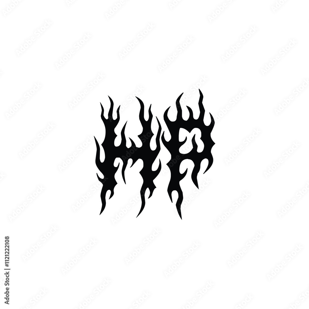 HP monogram logo design letter text name symbol monochrome logotype alphabet character simple logo