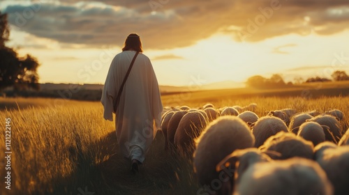 Jesus is leaving 99 sheep behind in the field and going to the lost one to bring him back