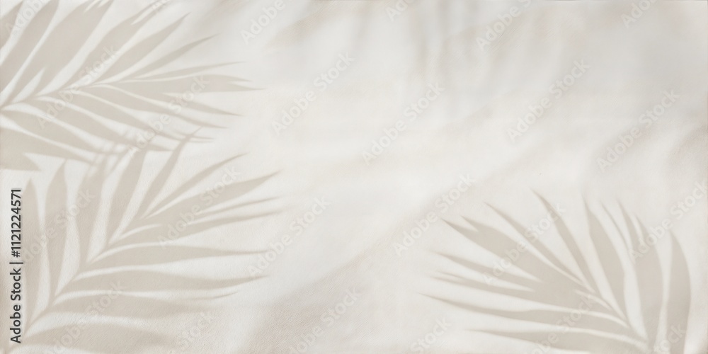 Obraz premium Elegant Sand Texture with Palm Shadows - Sophisticated Summer Design Background