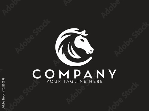 Horse Logo Design, Horse Logo  Vector Concept, Horse Logo Vector Design  Template, Horse Logo Horse Logo Vector Illustration 