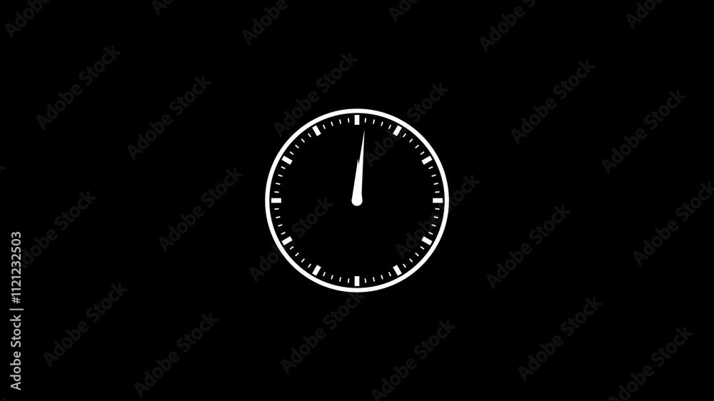 Abstract analog new clock icon animation. Abstract new fast clock icon animation background. Wall clock icon, technology.Clock icon with moving arrows and seamless 24 hours loop spinning clock animati Abstract analog new clock icon animation. Abstract new fast clock icon animation background. Wall clock icon, technology.Clock icon with moving arrows and seamless 24 hours loop spinning clock animati