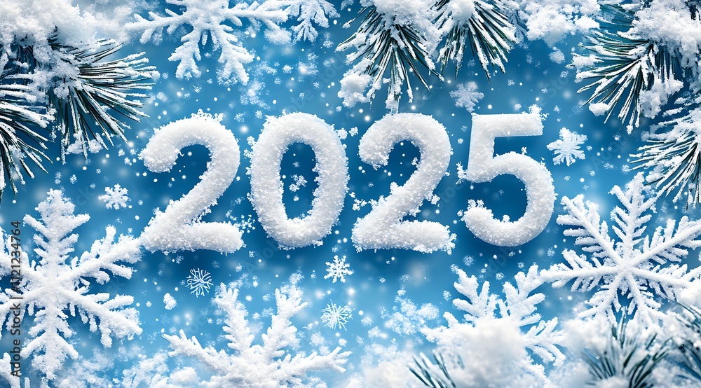 Snow on the Ground 'Happy New Year 2025. Snow on the Ground 'Happy New Year 2025.