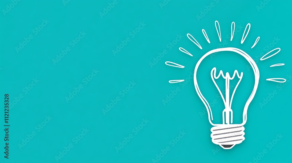 The Creative Spark of Inspiration Captured in a Light Bulb The Creative Spark of Inspiration Captured in a Light Bulb