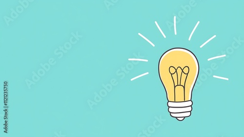 The Creative Spark of Inspiration Captured in a Light Bulb