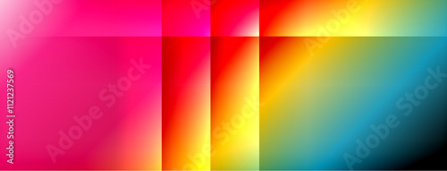 Colorful gradient with lines made of shadow and light. Creative background