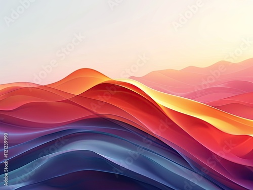 Colorful Mountain Range