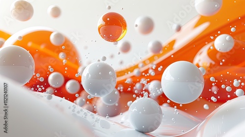 Orange and White Balls