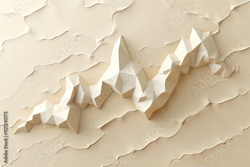 Beige Mountain Relief