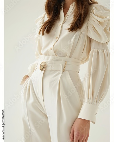 Cream Colored Shirt and Pants