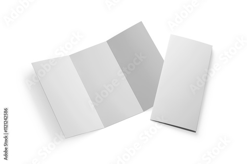 Marketing business trifold brochure mockup