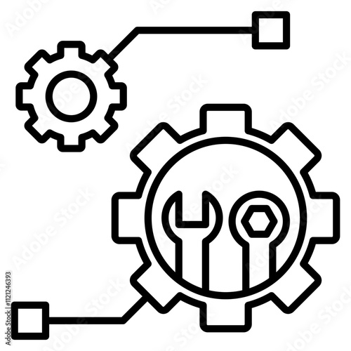 mechanical engineering single icon