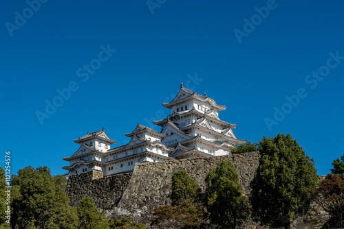 Canvas Print The famous Himeji Castle, the oldest white castle in Japan
