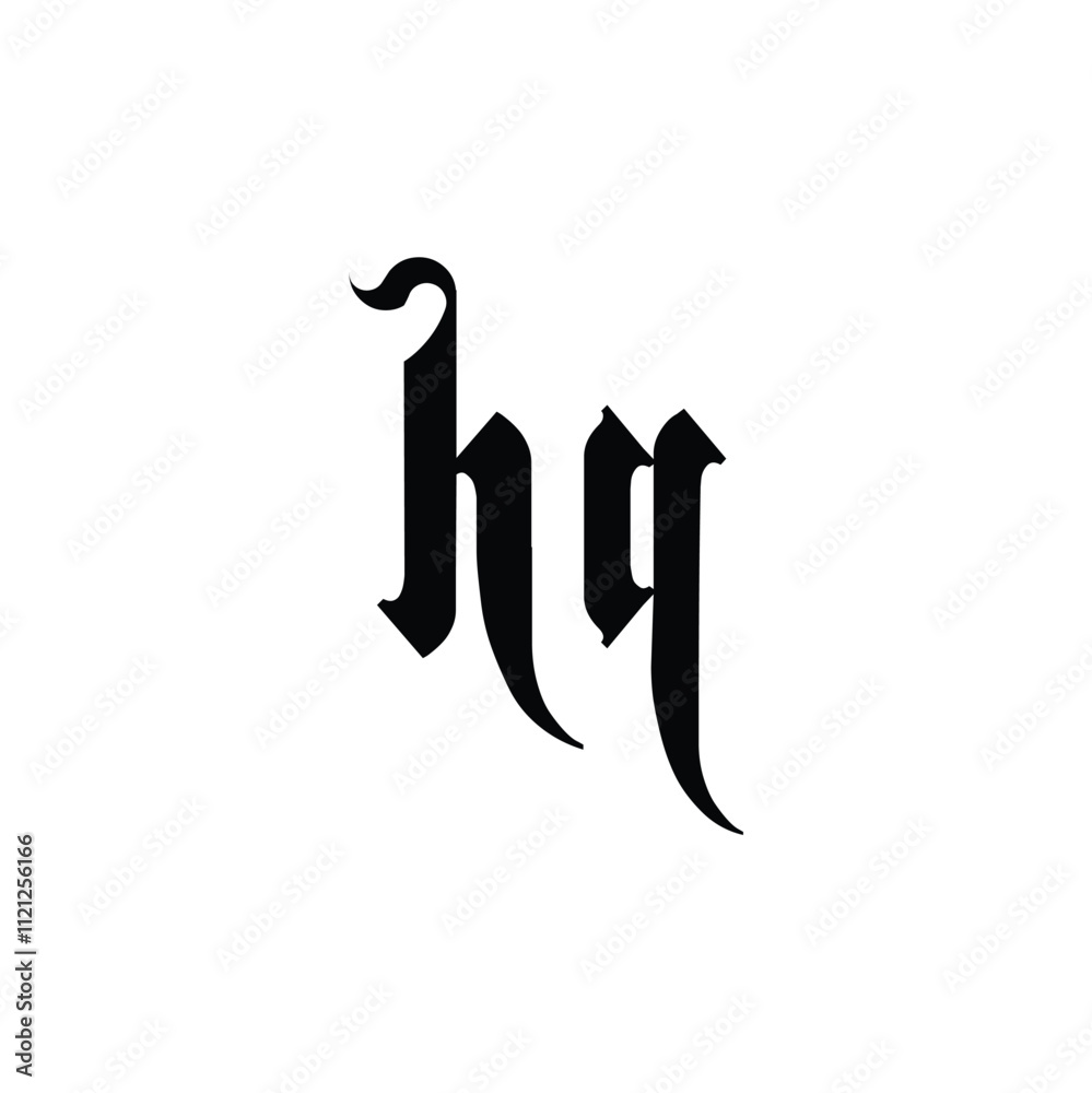 HQ monogram logo design letter text name symbol monochrome logotype alphabet character simple logo HQ monogram logo design letter text name symbol monochrome logotype alphabet character simple logo