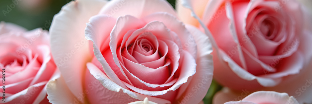Fototapeta premium A bouquet of pink roses