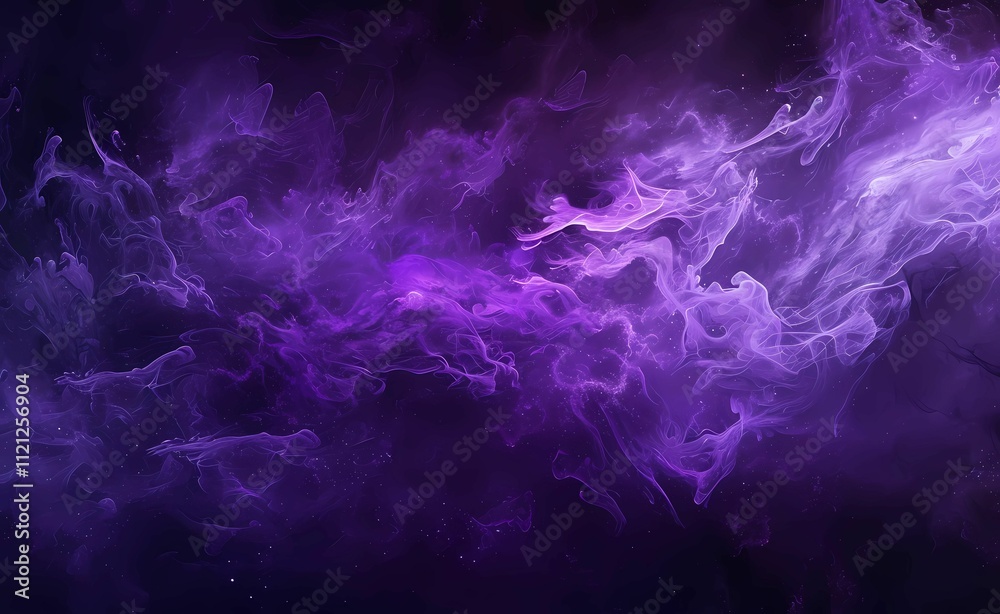 Obraz premium purple wave effect with purple light