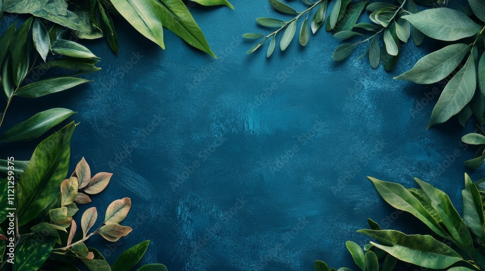 new trends background concept with copy space. colorfully of plants concept.