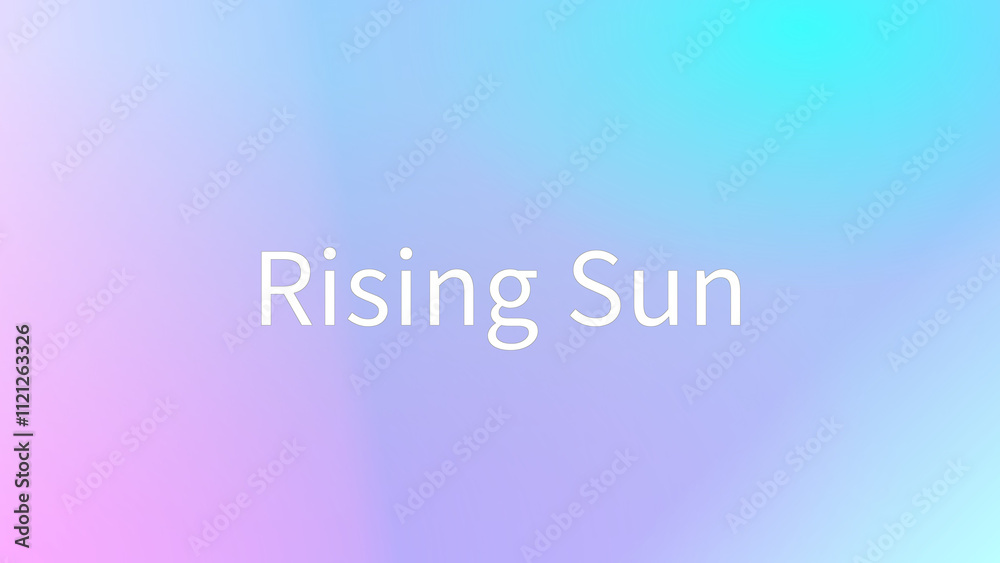 Rising Sun のグラデーション背景イラスト