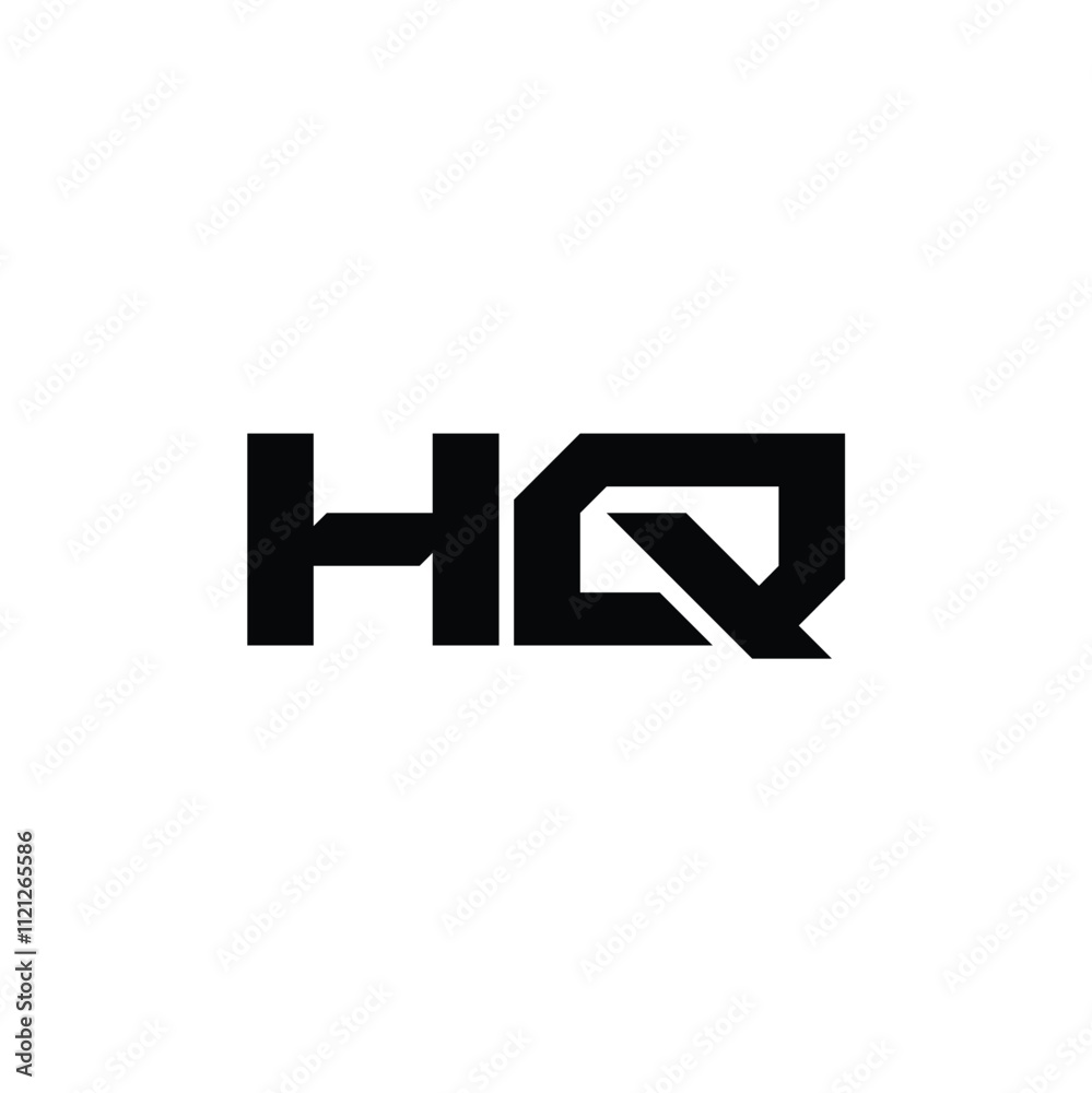 HQ monogram logo design letter text name symbol monochrome logotype alphabet character simple logo HQ monogram logo design letter text name symbol monochrome logotype alphabet character simple logo