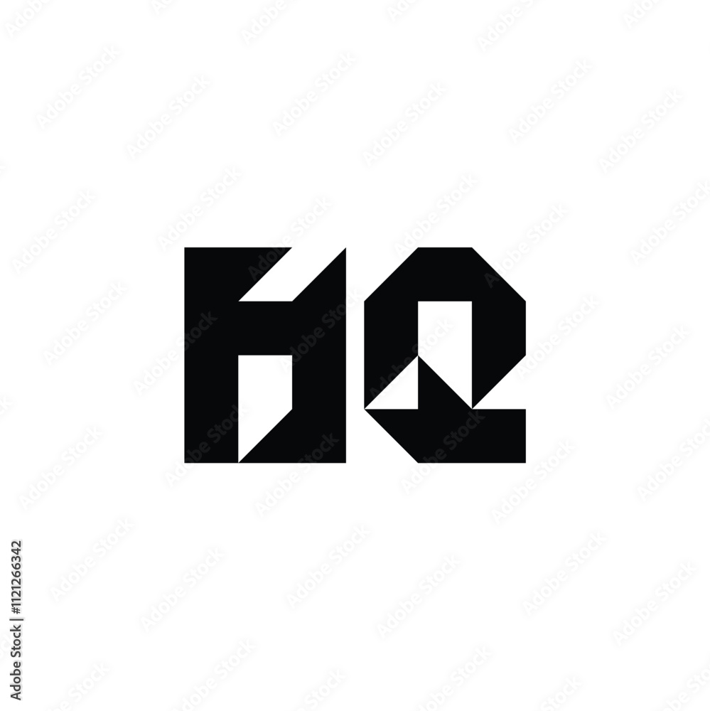 HQ monogram logo design letter text name symbol monochrome logotype alphabet character simple logo HQ monogram logo design letter text name symbol monochrome logotype alphabet character simple logo