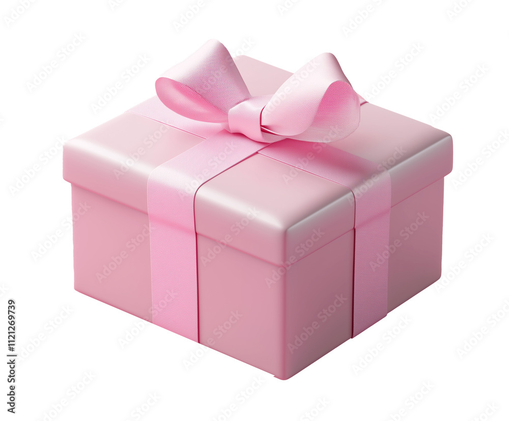 pink gift box isolated on white pink gift box isolated on white