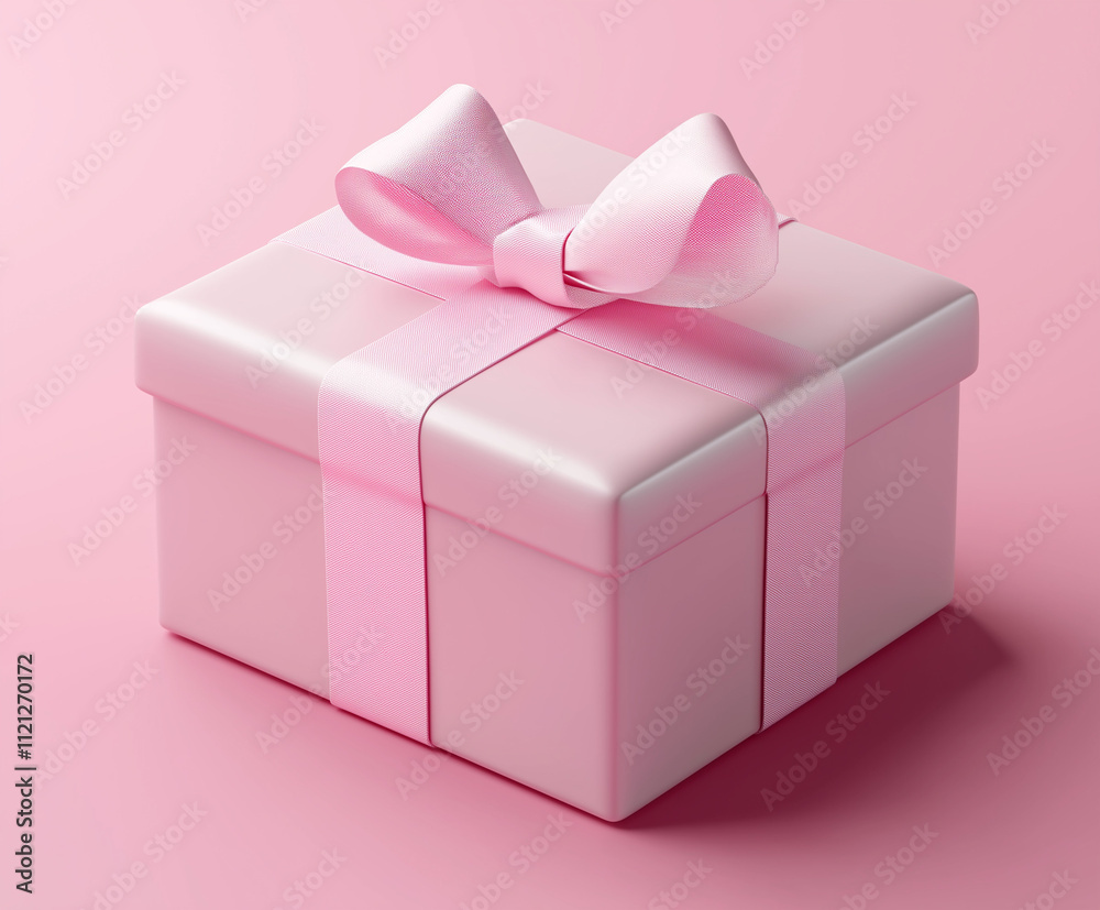 pink gift box isolated on white pink gift box isolated on white