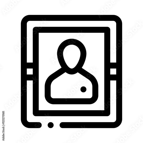 Portrait line icon