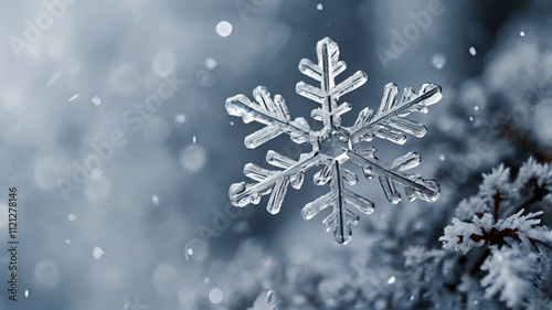 nowflakes closeup. Macro photo. The concept of winter, cold, beauty of nature