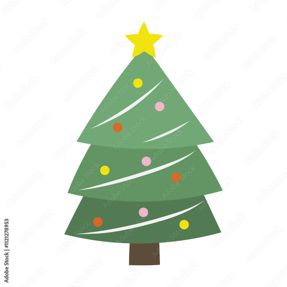 Christmas tree with decorations Christmas tree with decorations
