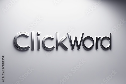A bold modernist Click word logo sits promine