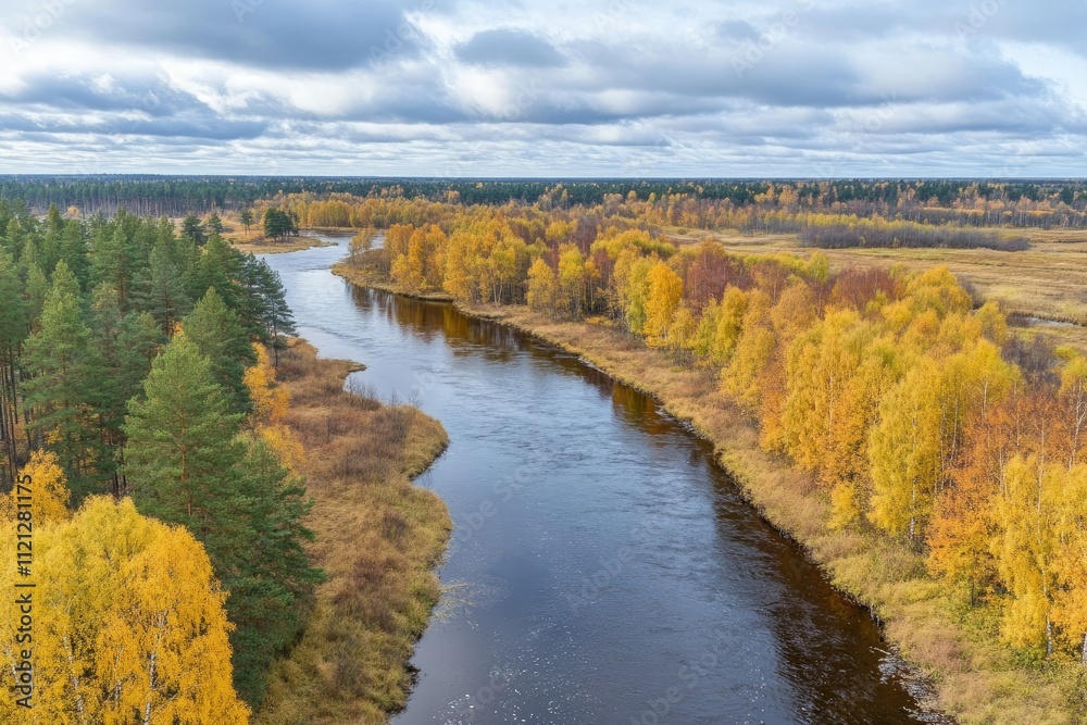 High Definition View of Aerial View From Drone River in the Forest, High Detail, 8K High Definition View of Aerial View From Drone River in the Forest, High Detail, 8K