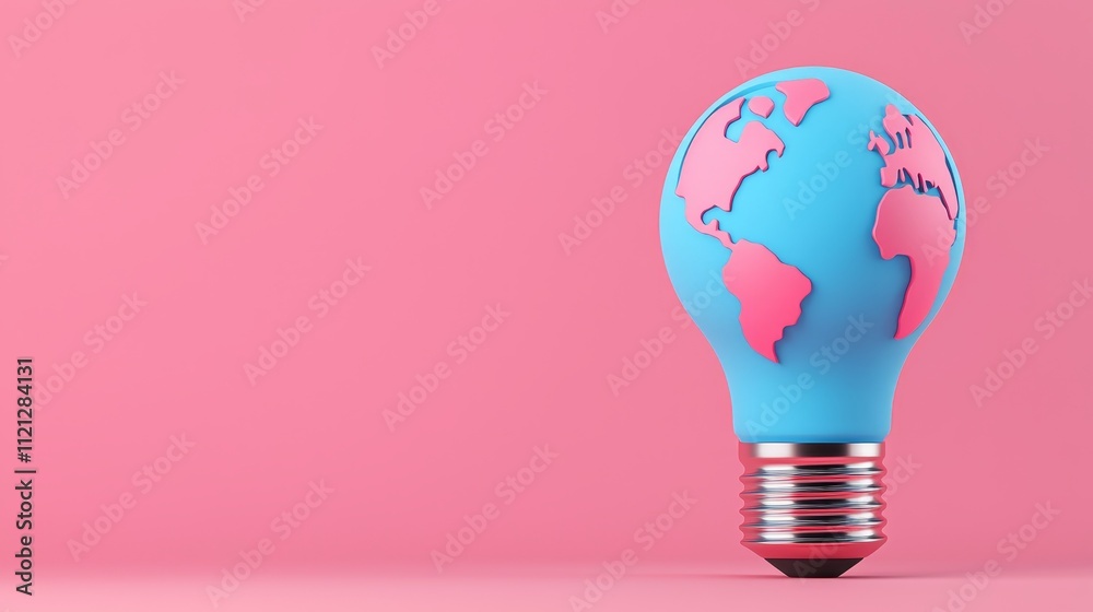 A light bulb with an earth inside symbolizes the need for energy efficiency in climate change solutions. A light bulb with an earth inside symbolizes the need for energy efficiency in climate change solutions.