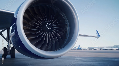 Airplane Engine Close Up  Turbine  Jet  Aviation  Travel