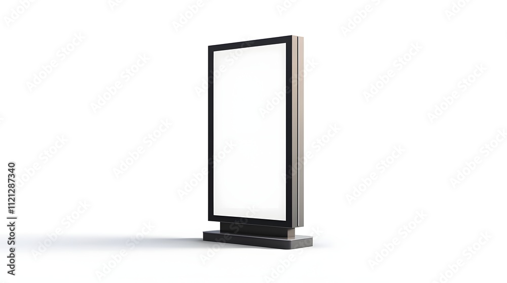 Blank Vertical Outdoor Advertising Billboard Sign Blank Vertical Outdoor Advertising Billboard Sign