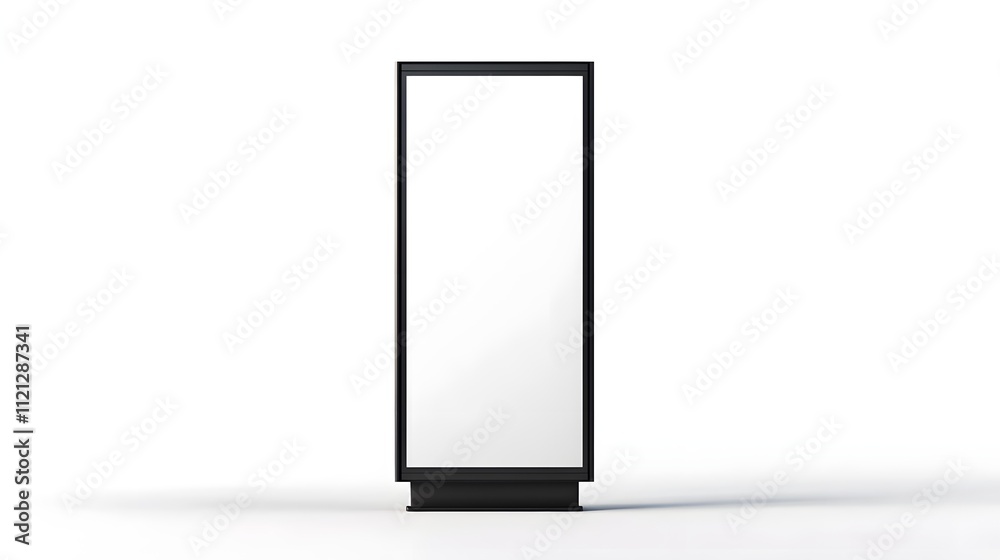 Tall Blank Advertisement Billboard Mockup Display Tall Blank Advertisement Billboard Mockup Display